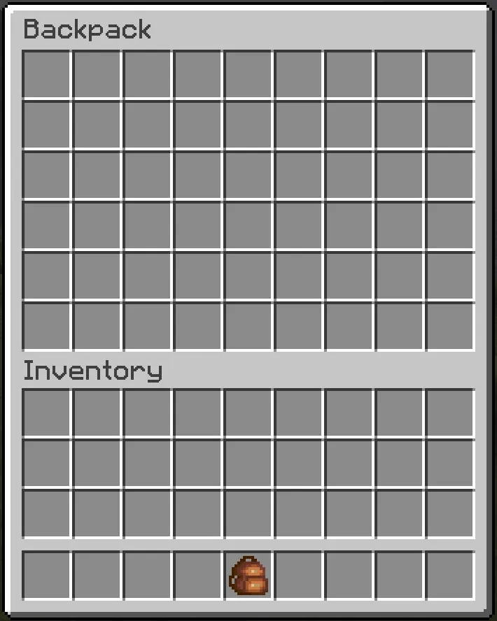Backpack inventory